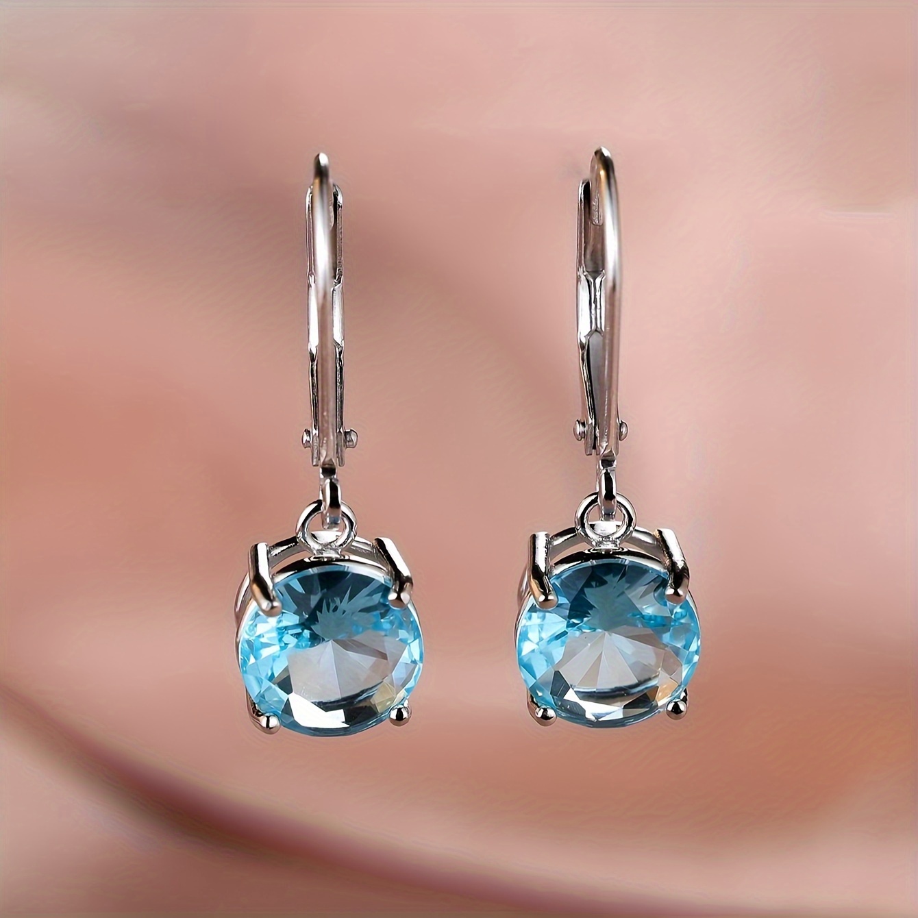 Sterling Silver CZ Dangle Earrings, Fashionable & Versatile Jewelry Gift